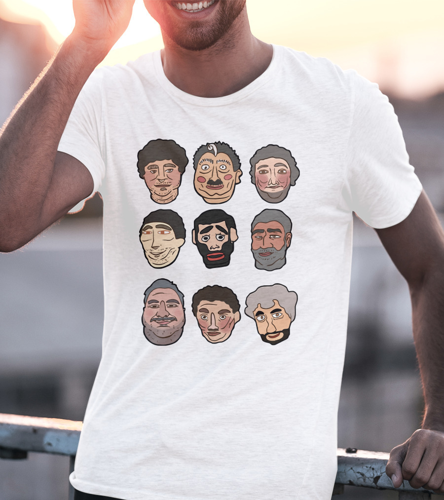 H3 Podcast Faces Characters T-Shirt