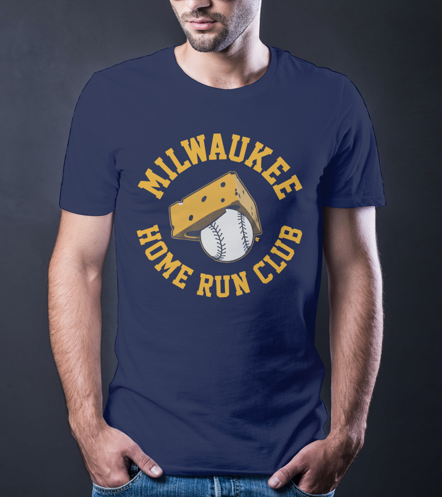 Milwaukee Home Run Club Cheese Baseball T-Shirt