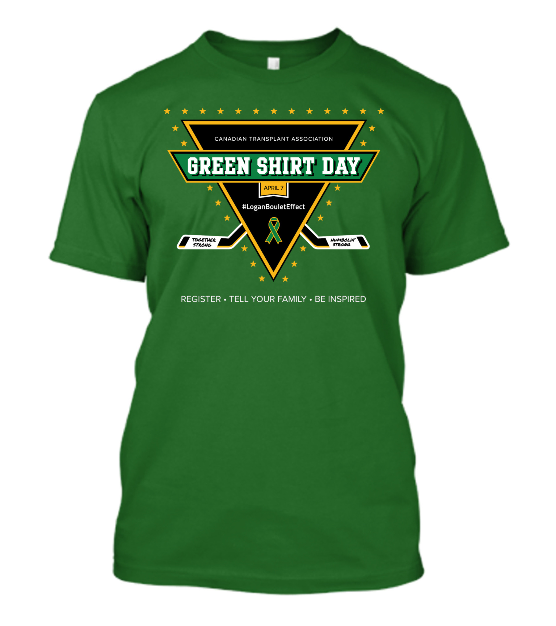 Canadian Transplant Association Green Shirt Day April 7 #LoganBouletEffect T-Shirt