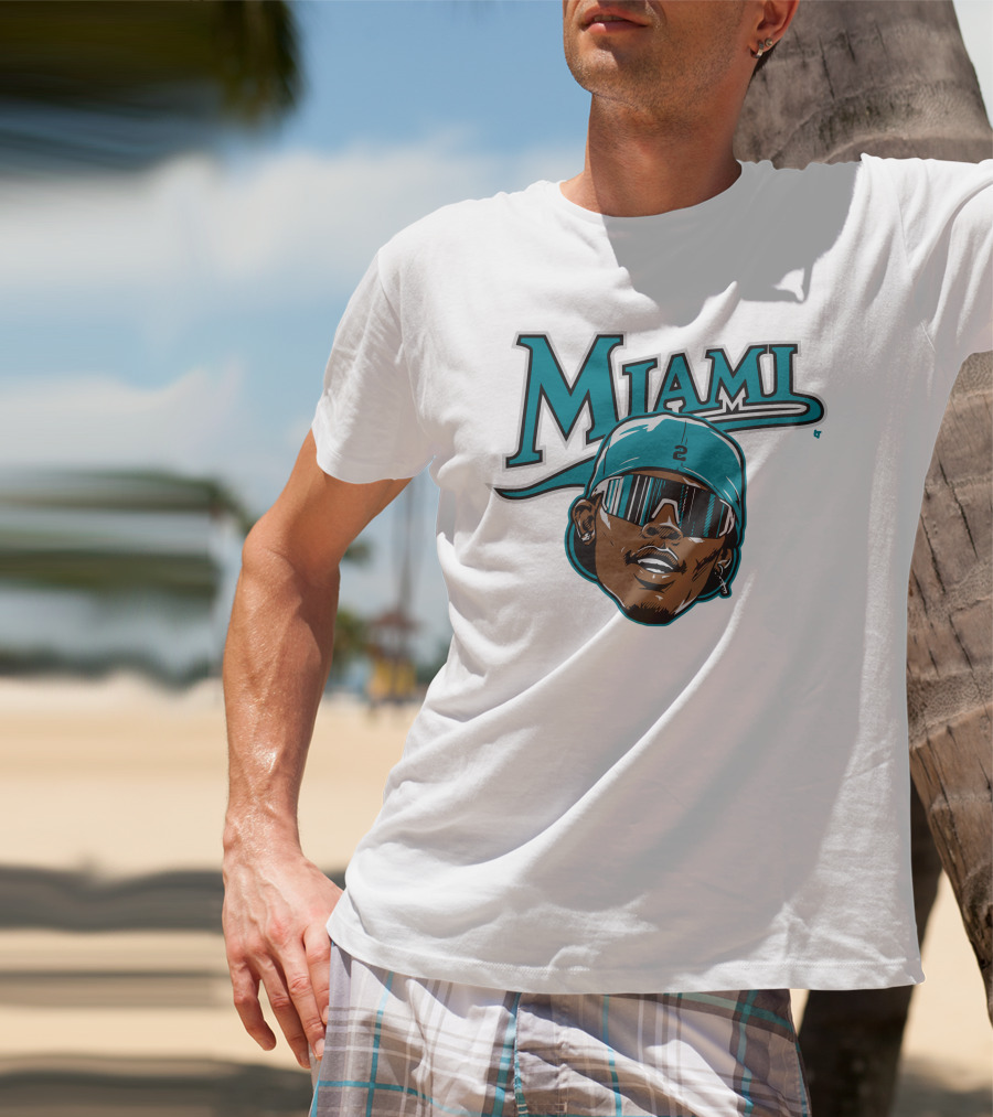 Jazz Chisholm Swag Head Miami Baseball Logo Look T-Shirt
