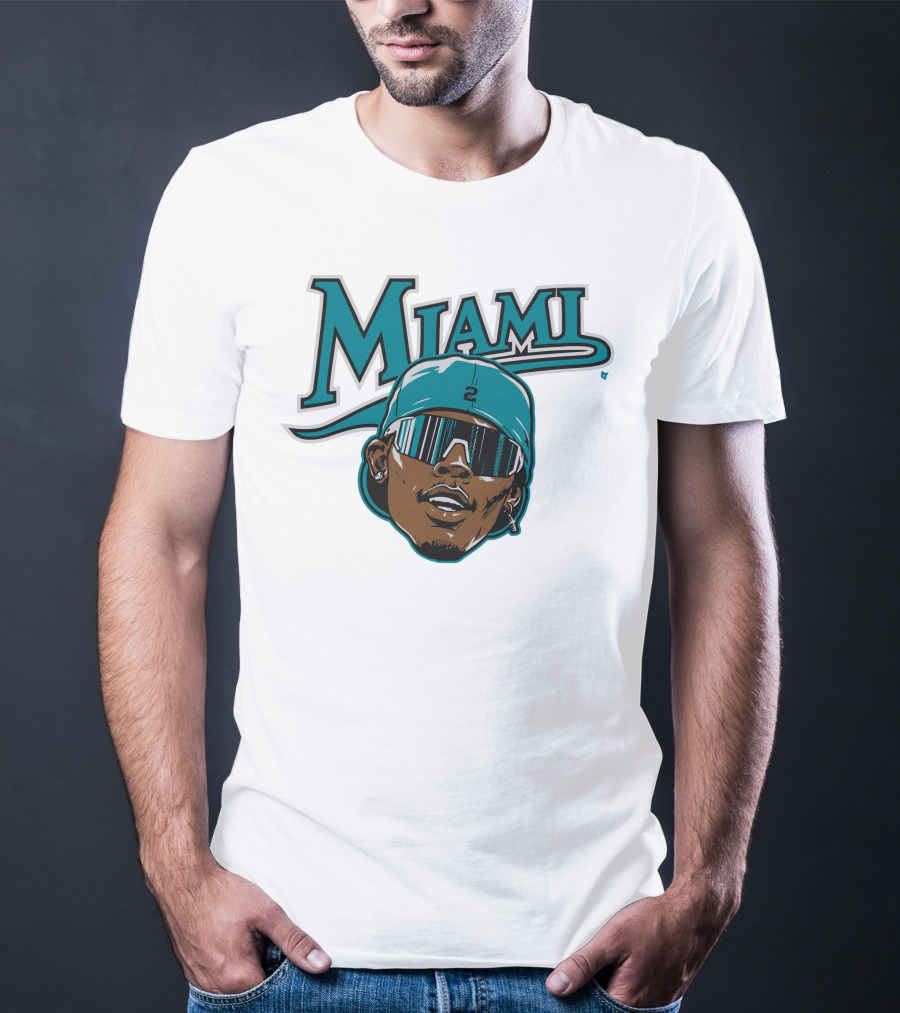 Jazz Chisholm Swag Head Miami Baseball Logo Look T-Shirt