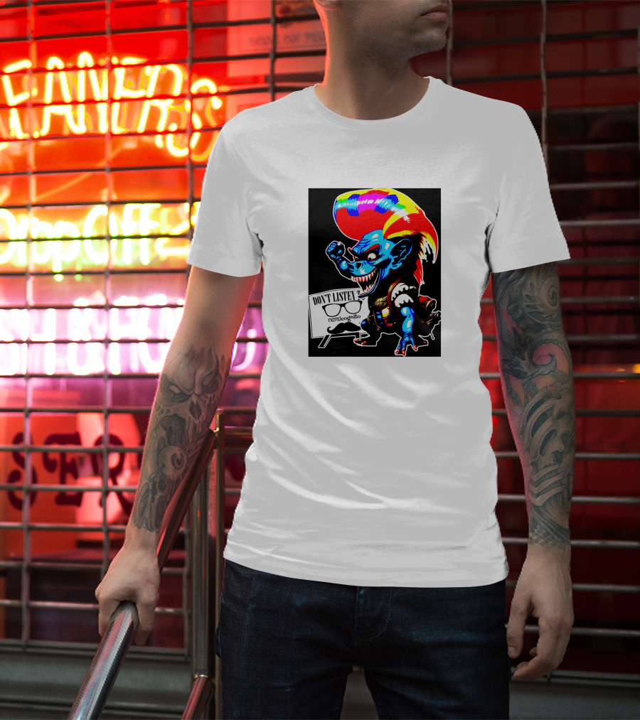 Don't Listen Sparkletroll Nerdcognito Glasses T-Shirt