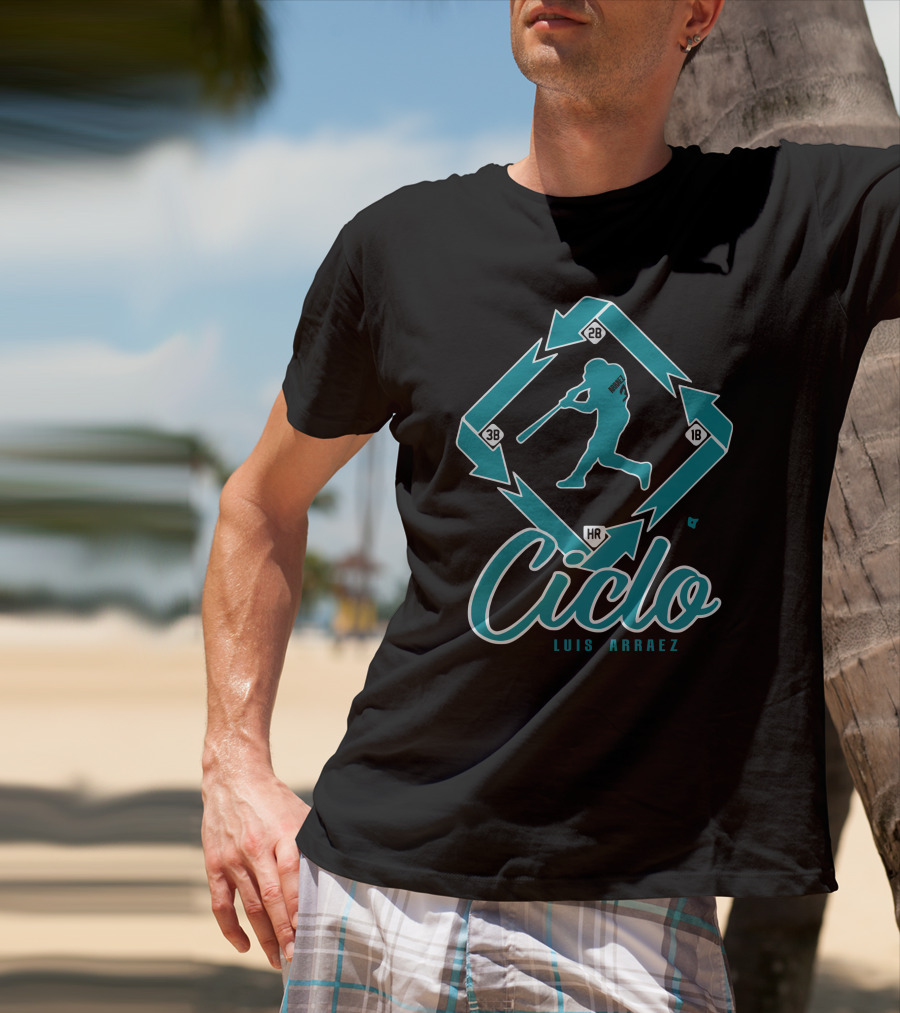 Ciclo Luis Arraez Baseball Diamond Pathway T-Shirt