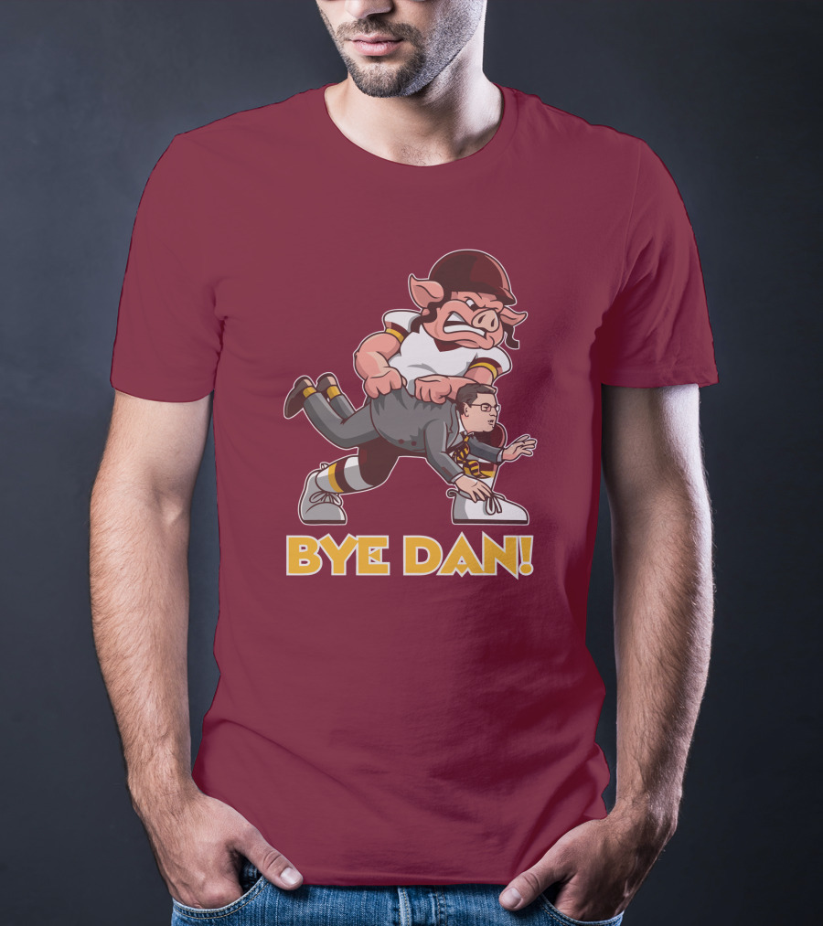 BYE DAN Football Pig Player Carrying A Man T-Shirt