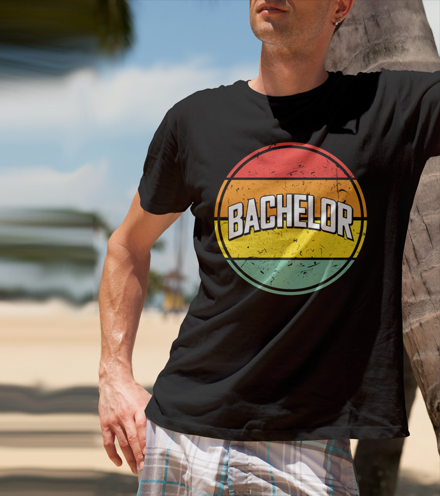 Bachelor Retro Sunset Circle T-Shirt