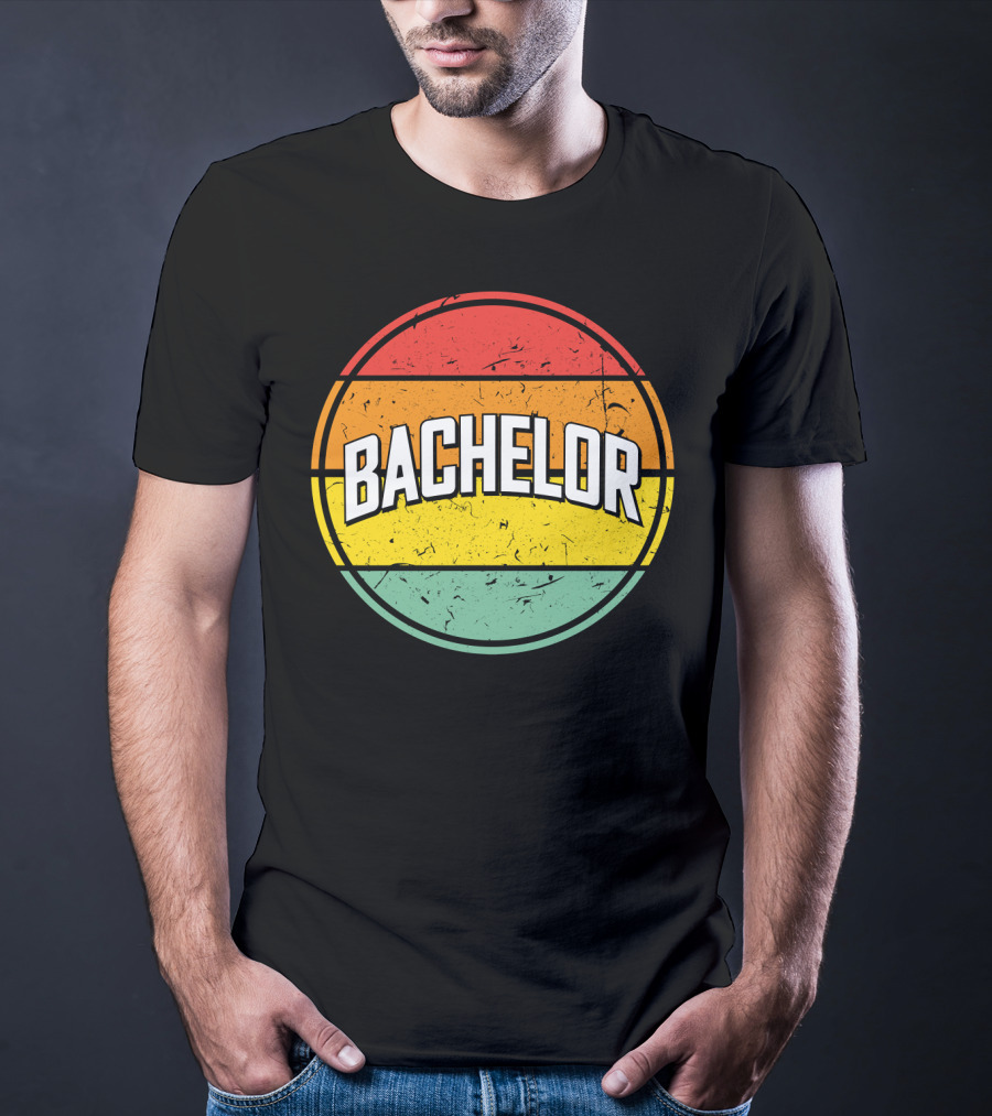 Bachelor Retro Sunset Circle T-Shirt