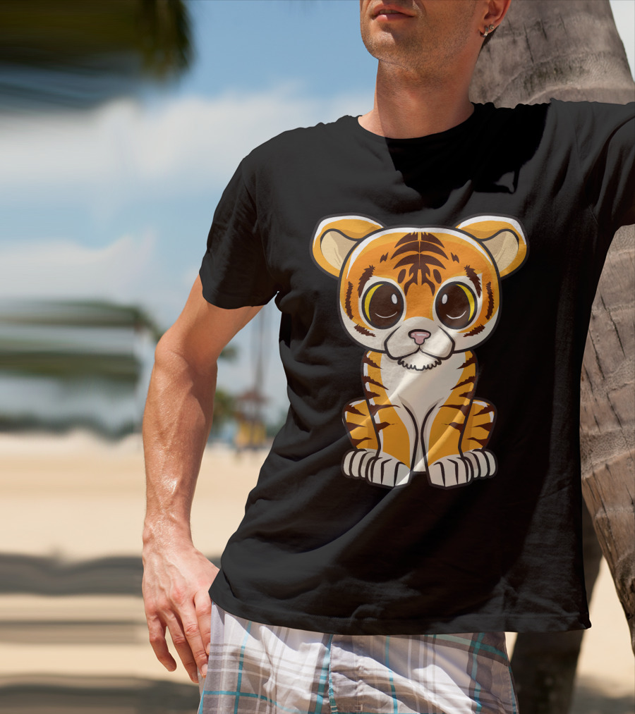 Kawaii Tiger International Tiger Day Cute Tiger T-Shirt