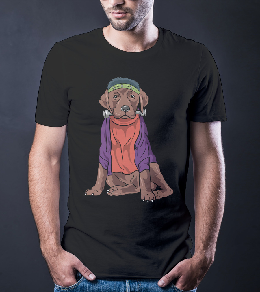Funny Labrador Retriever Frankenstein Dog Costume T-Shirt