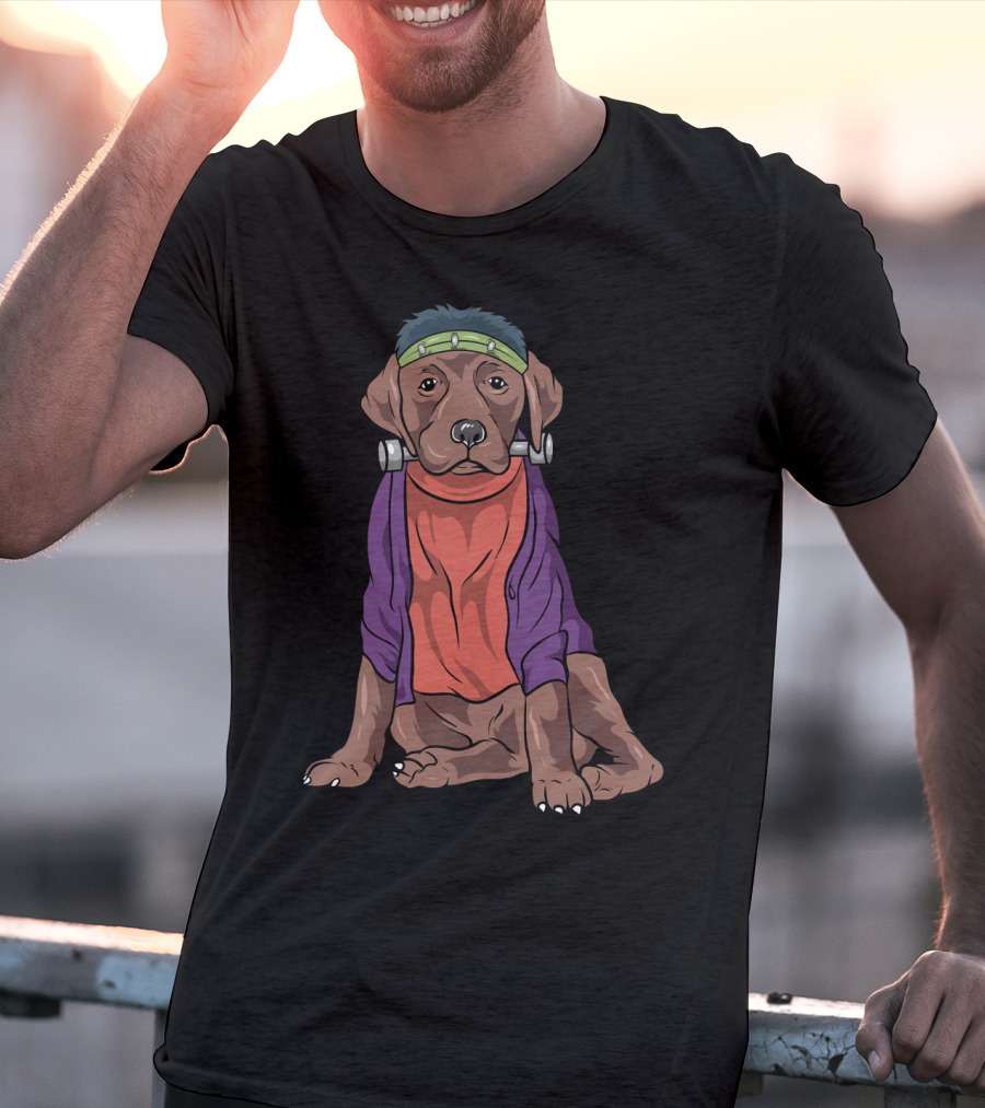 Funny Labrador Retriever Frankenstein Dog Costume T-Shirt