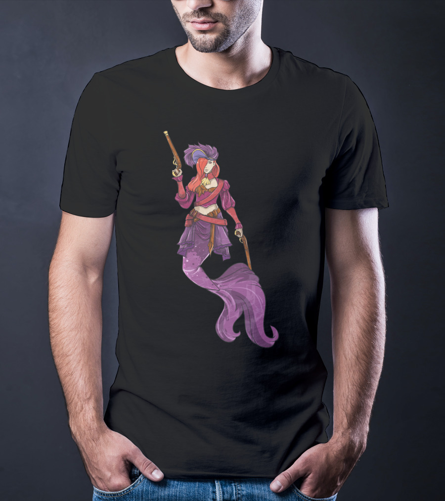 Pirate Mermaid Magical Fantasy Adventure T-Shirt
