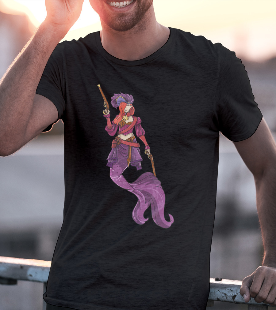 Pirate Mermaid Magical Fantasy Adventure T-Shirt