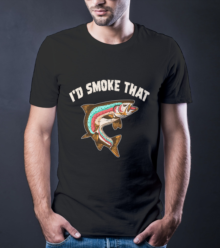 I'd Smoke That Salmon Fishing BBQ T-Shirt