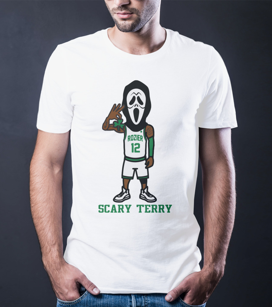 Scary Terry Rozier 12 Basketball Ghost Costume T-Shirt