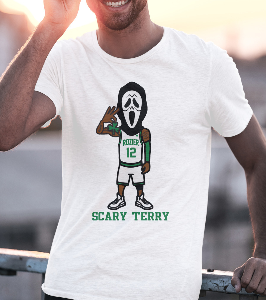 Scary Terry Rozier 12 Basketball Ghost Costume T-Shirt