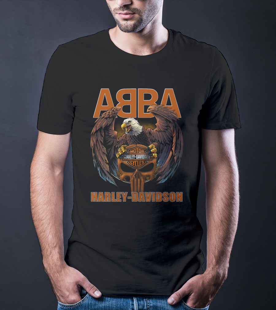 Abba Harley Davidson Motorcycles Eagle T-Shirt