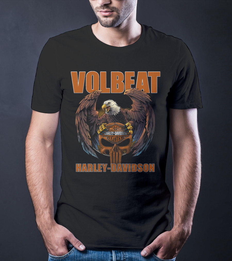 Volbeat Harley Davidson Eagle Motorcycles T-Shirt
