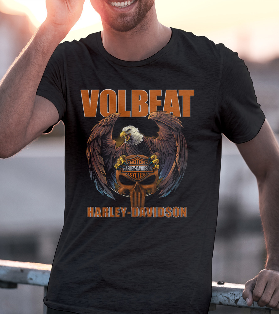 Volbeat Harley Davidson Eagle Motorcycles T-Shirt