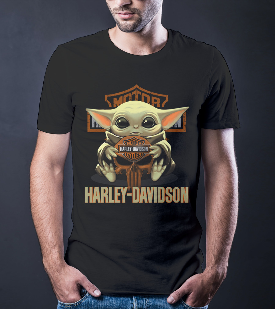 Harley Davidson Motorcycles Yoda T-Shirt