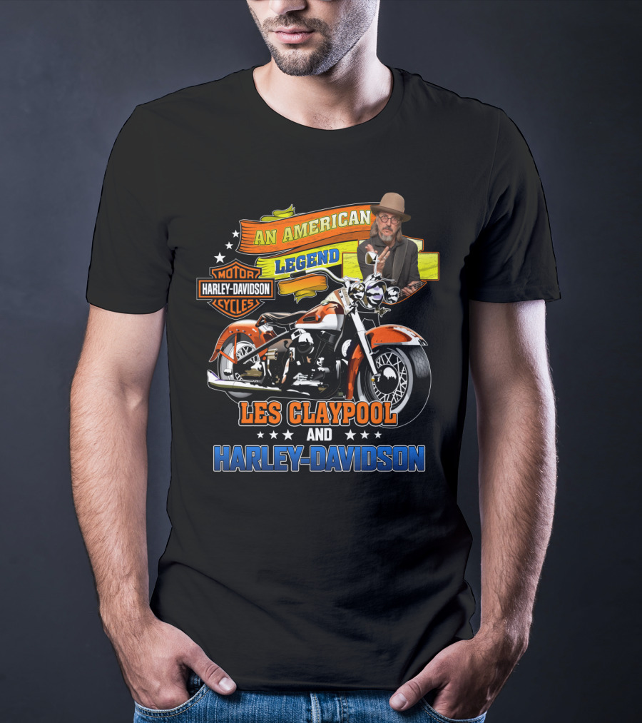 An American Legend Les Claypool And Harley Davidson Cycles T-Shirt