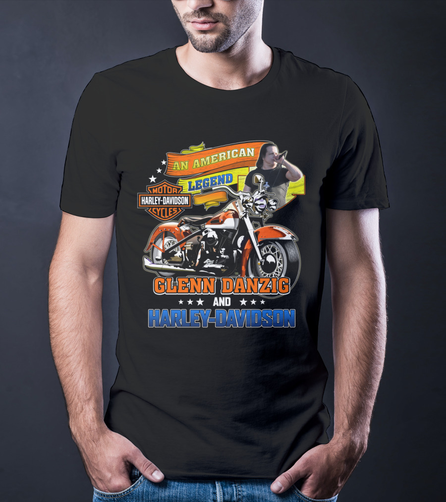 Glenn Danzig An American Legend Harley Davidson Motor Cycles T-Shirt