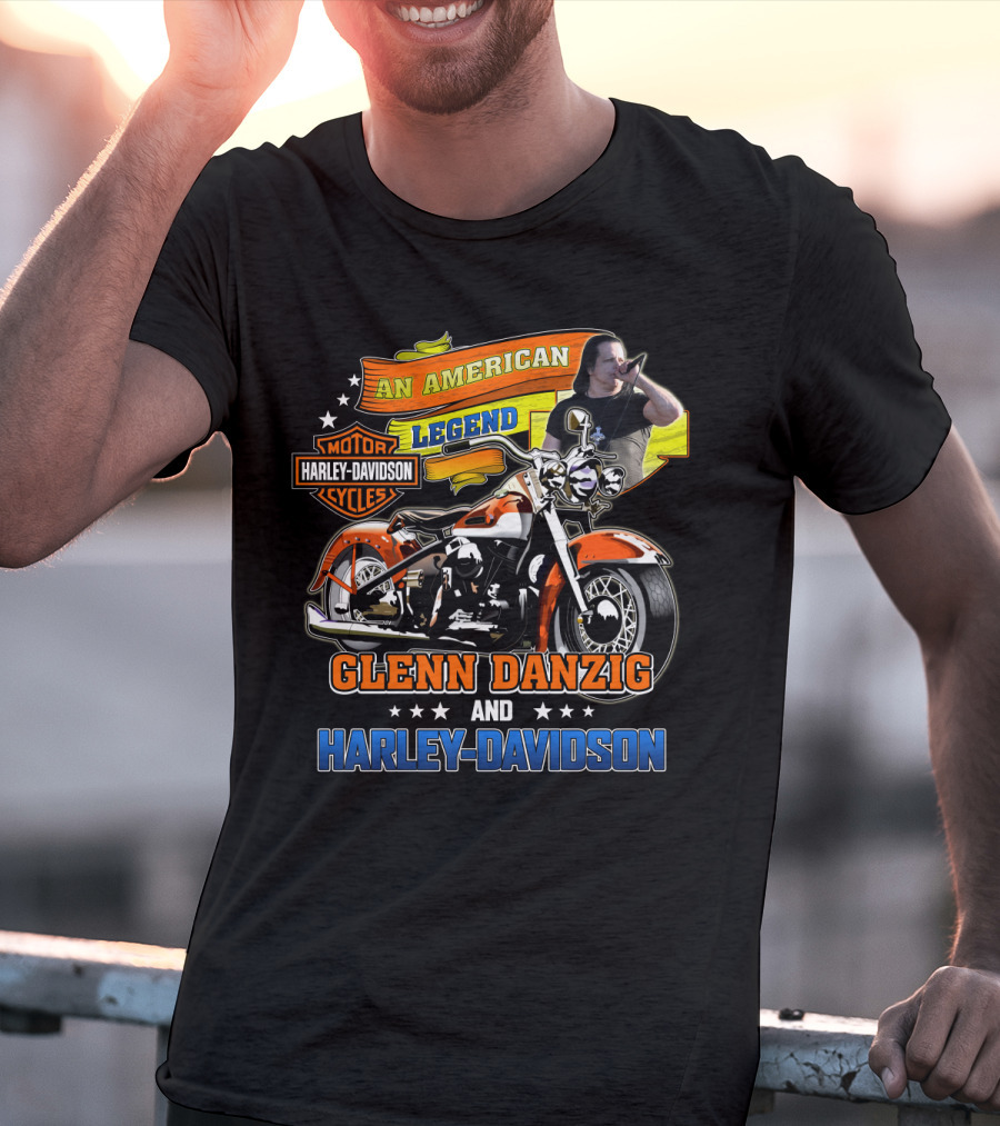 Glenn Danzig An American Legend Harley Davidson Motor Cycles T-Shirt