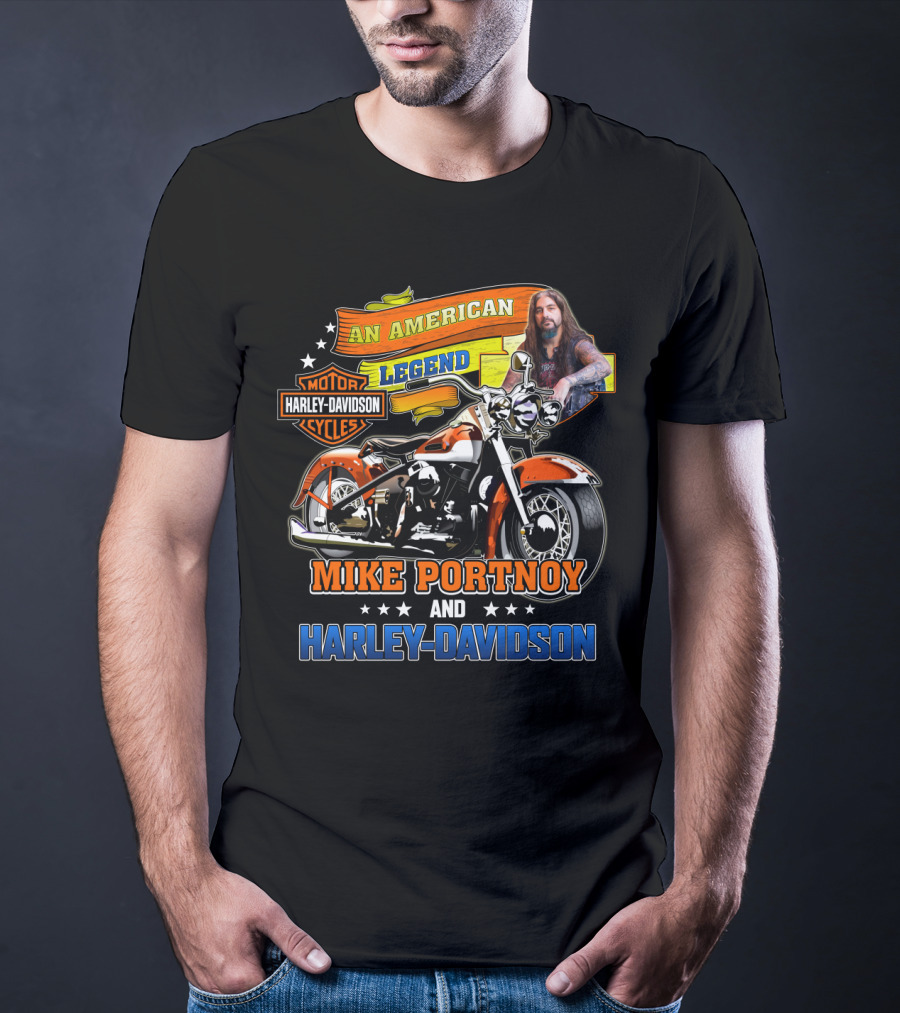 An American Legend Mike Portnoy And Harley Davidson Motorcycles T-Shirt