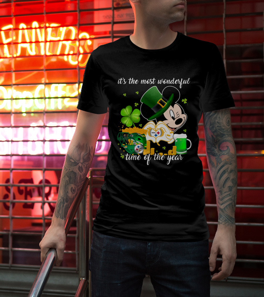 Mk-Pittsburgh Steelers It's The Most Wonderful Time Of The Year T-Shirt
