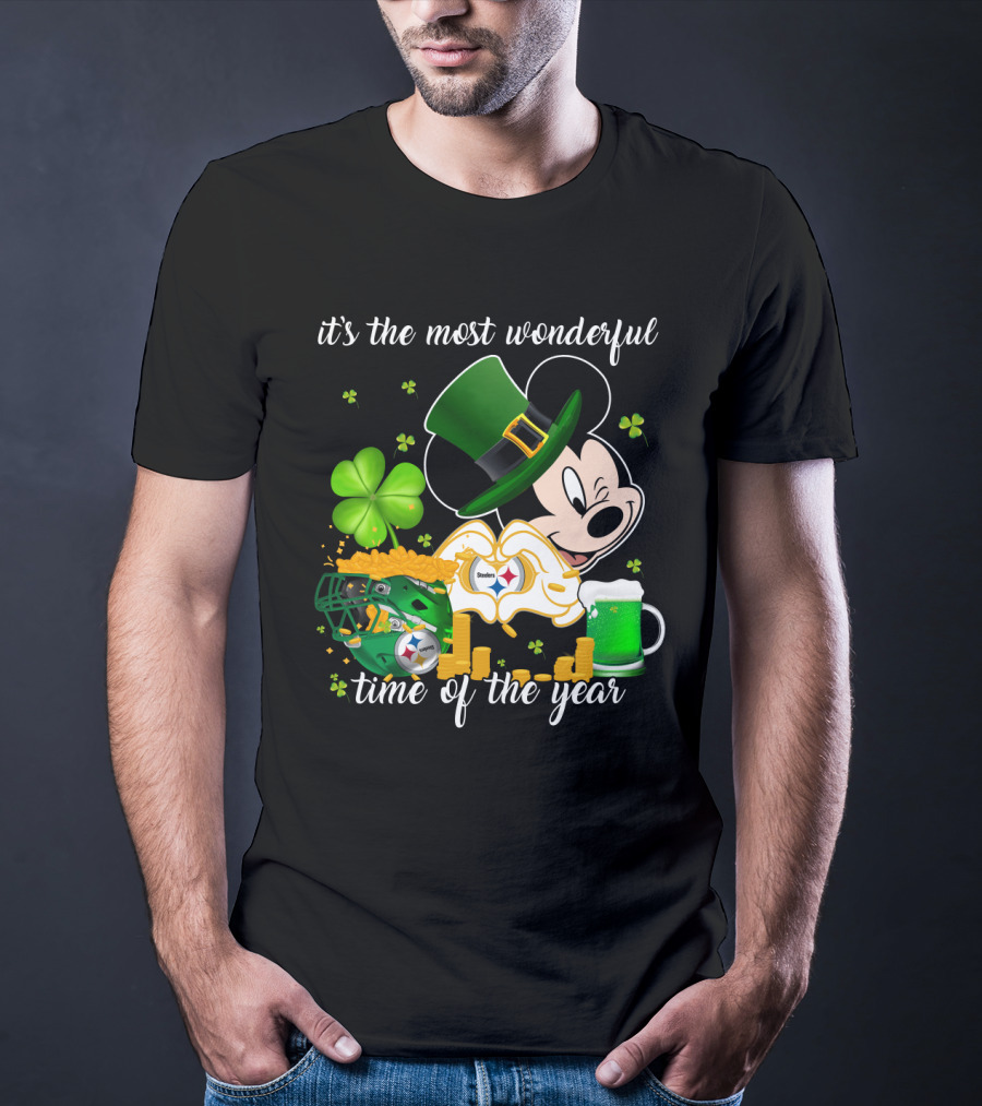 Mk-Pittsburgh Steelers It's The Most Wonderful Time Of The Year T-Shirt