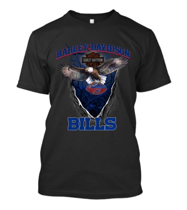 Harley Davidson Buffalo Bills Nfl Eagle T-Shirt