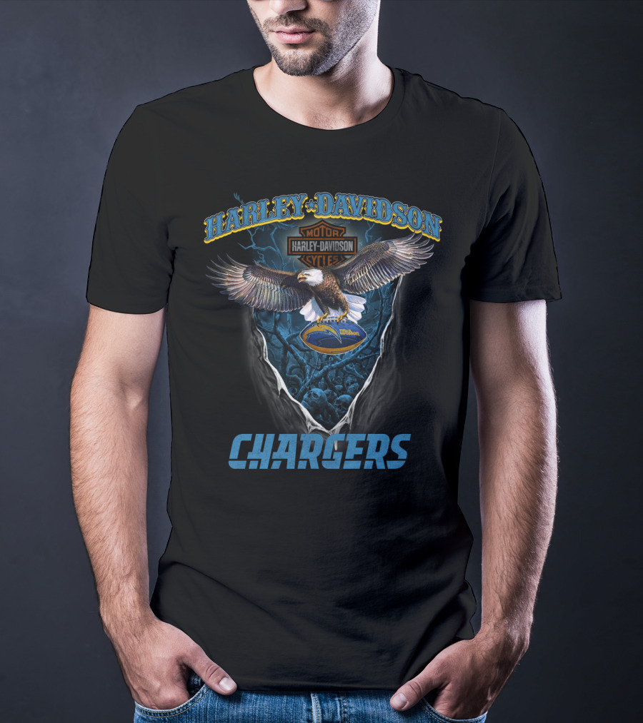 Harley Davidson Motor Cycles Wilson Chargers T-Shirt