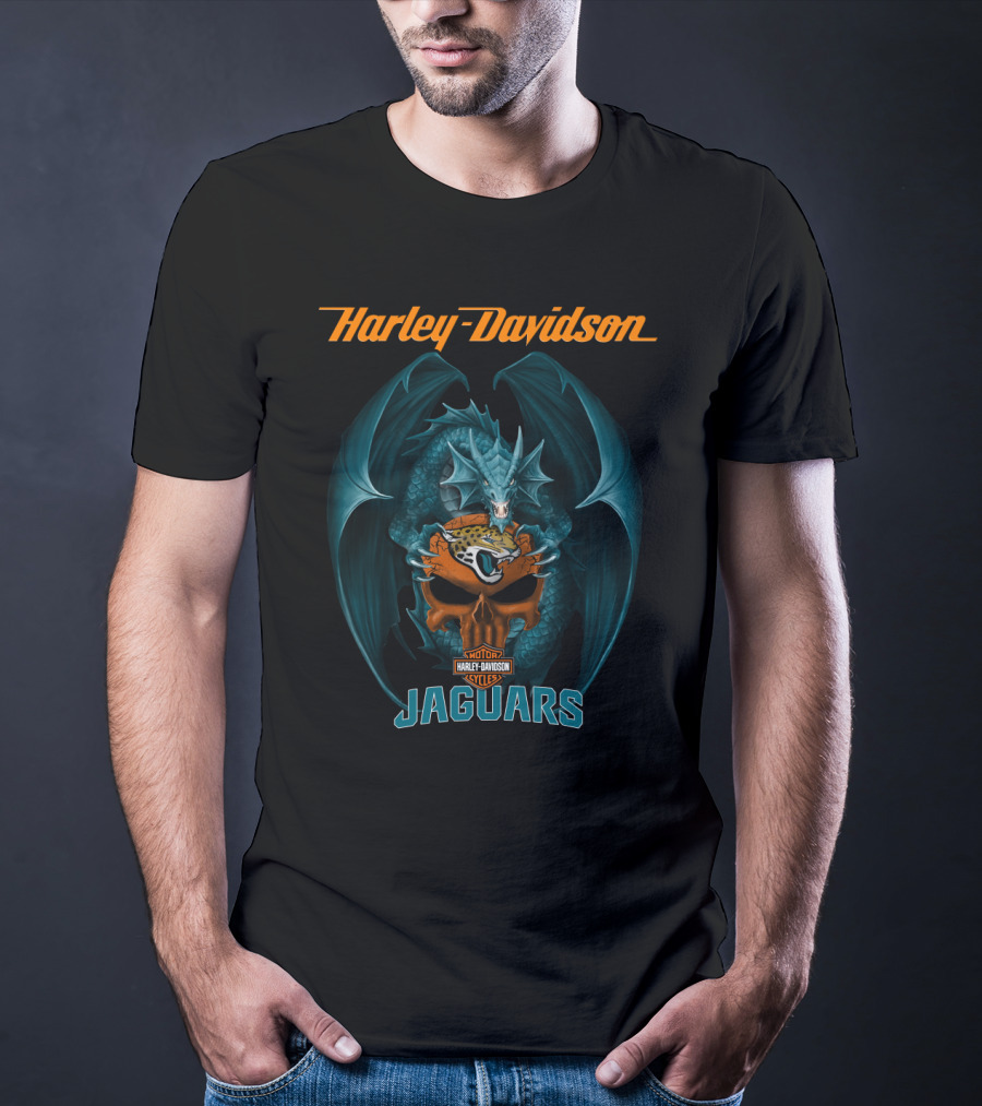 Harley Davidson Motorcycles Dragon Jaguar Jacksonville T-Shirt