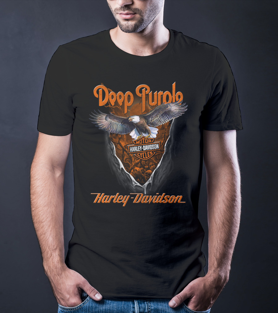 Deep Purple Harley Davidson Eagle T-Shirt