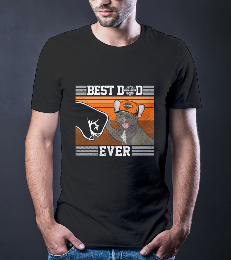 Best Dad Ever Motor Harley Davidson Cycles T-Shirt