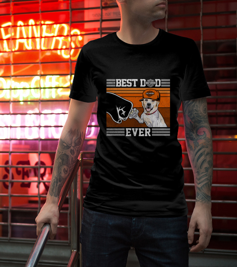 Best Dog Ever Labrador Retriever Harley Davidson Style T-Shirt