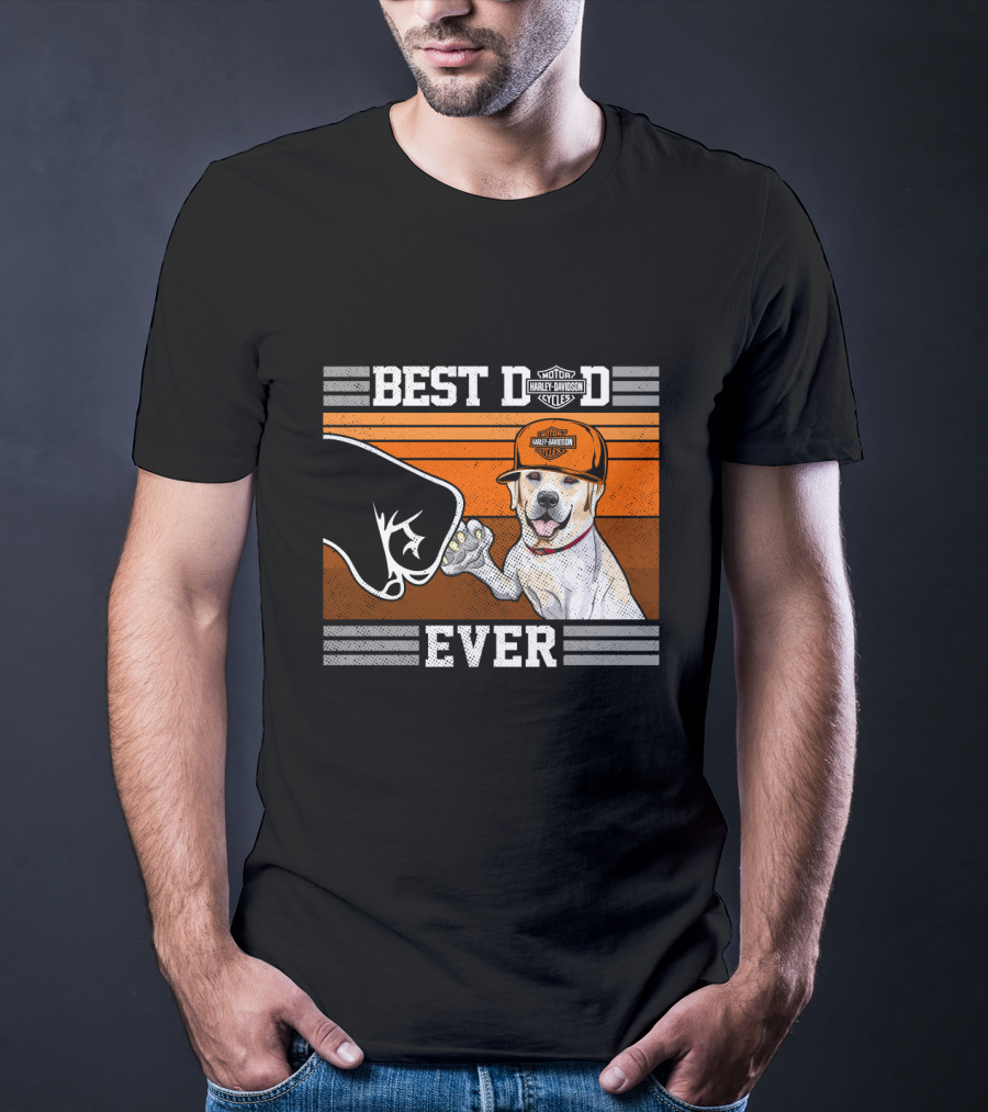 Best Dog Ever Labrador Retriever Harley Davidson Style T-Shirt