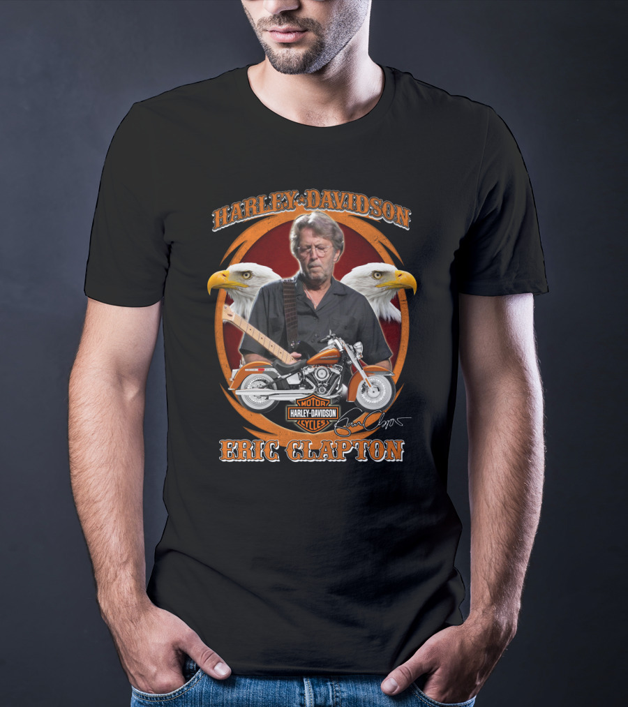 Harley Davidson Eric Clapton Motor Cycles T-Shirt