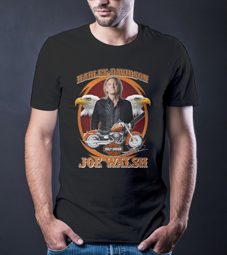 Harley Davidson Joe Walsh Motor Cycles Eagles T-Shirt