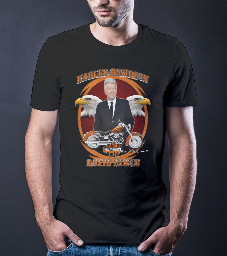 Harley Davidson Motor Cycles David Lynch Eagles T-Shirt