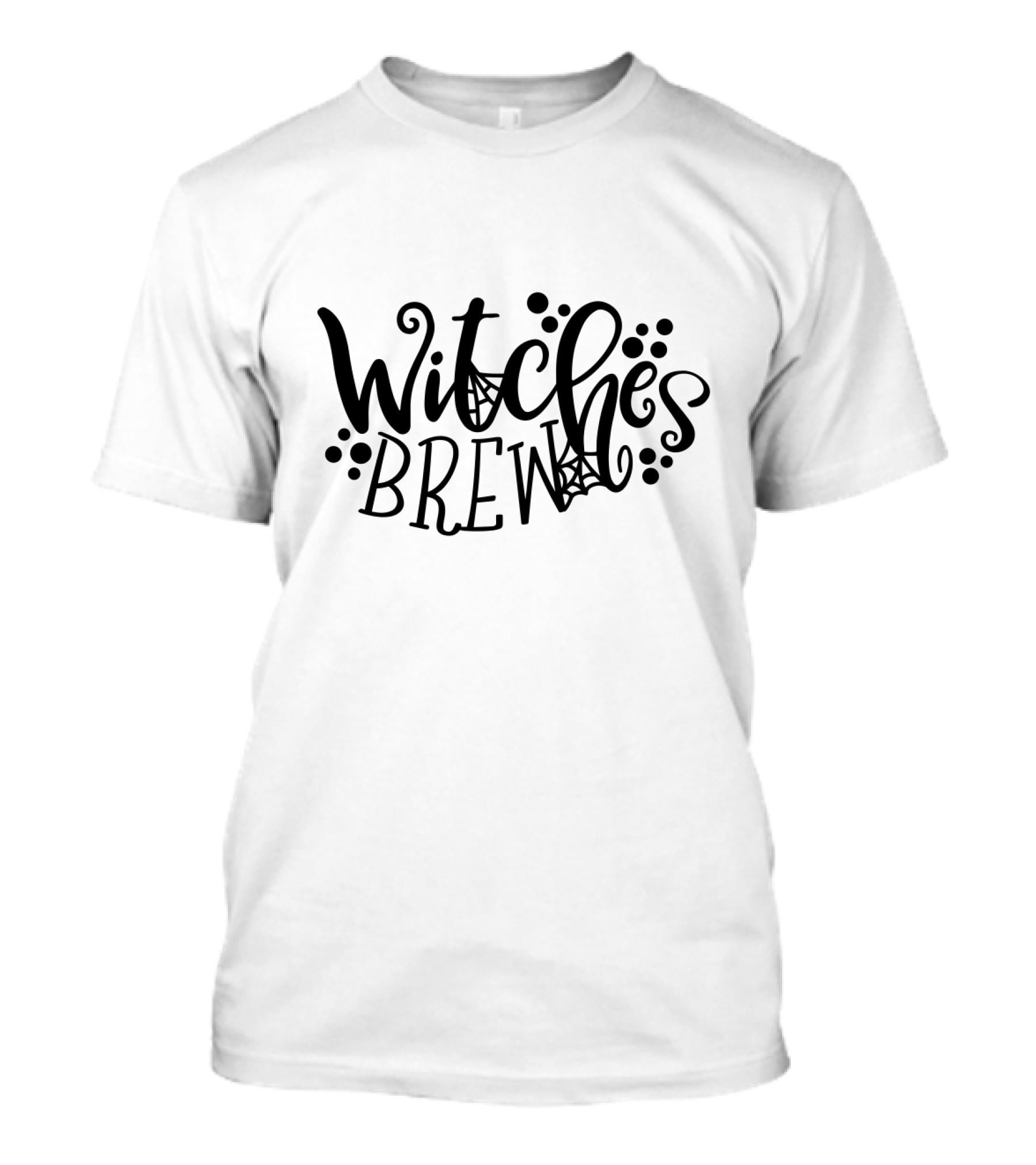 Witches Brew Halloween Script With Spider Webs T-Shirt