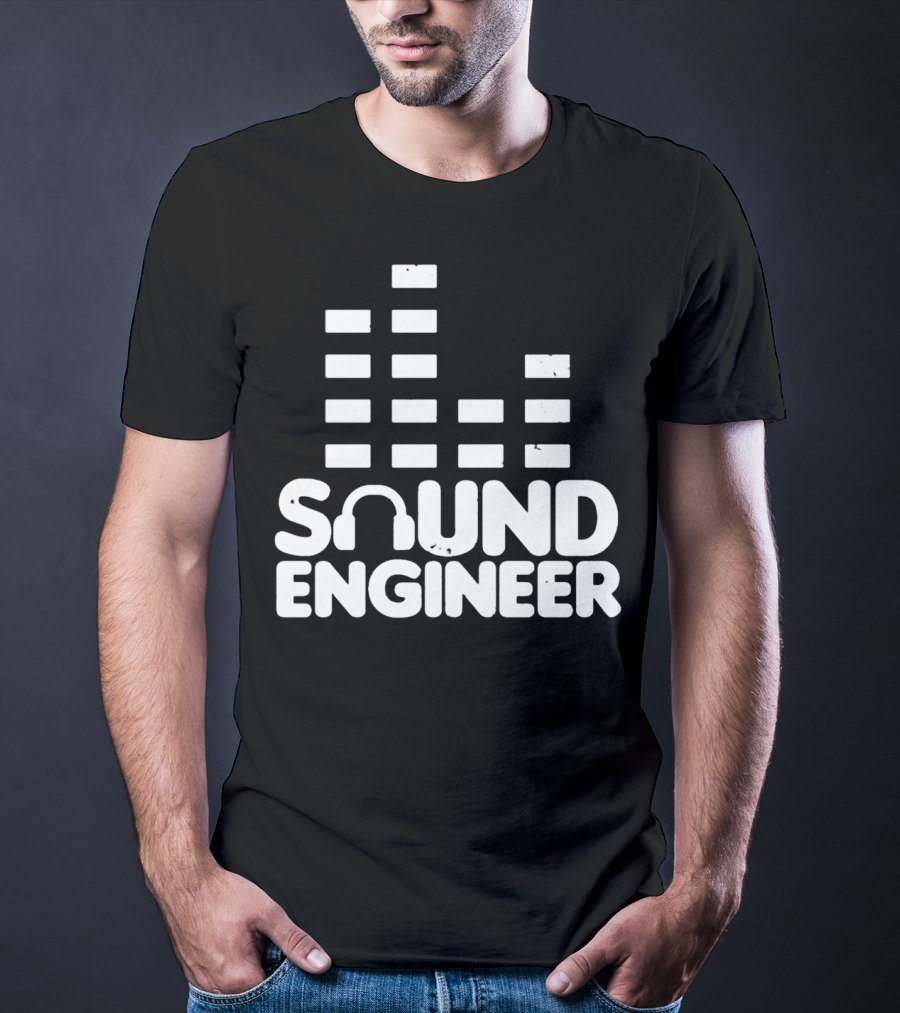 Sound Engineer Equalizer Headphone T-Shirt