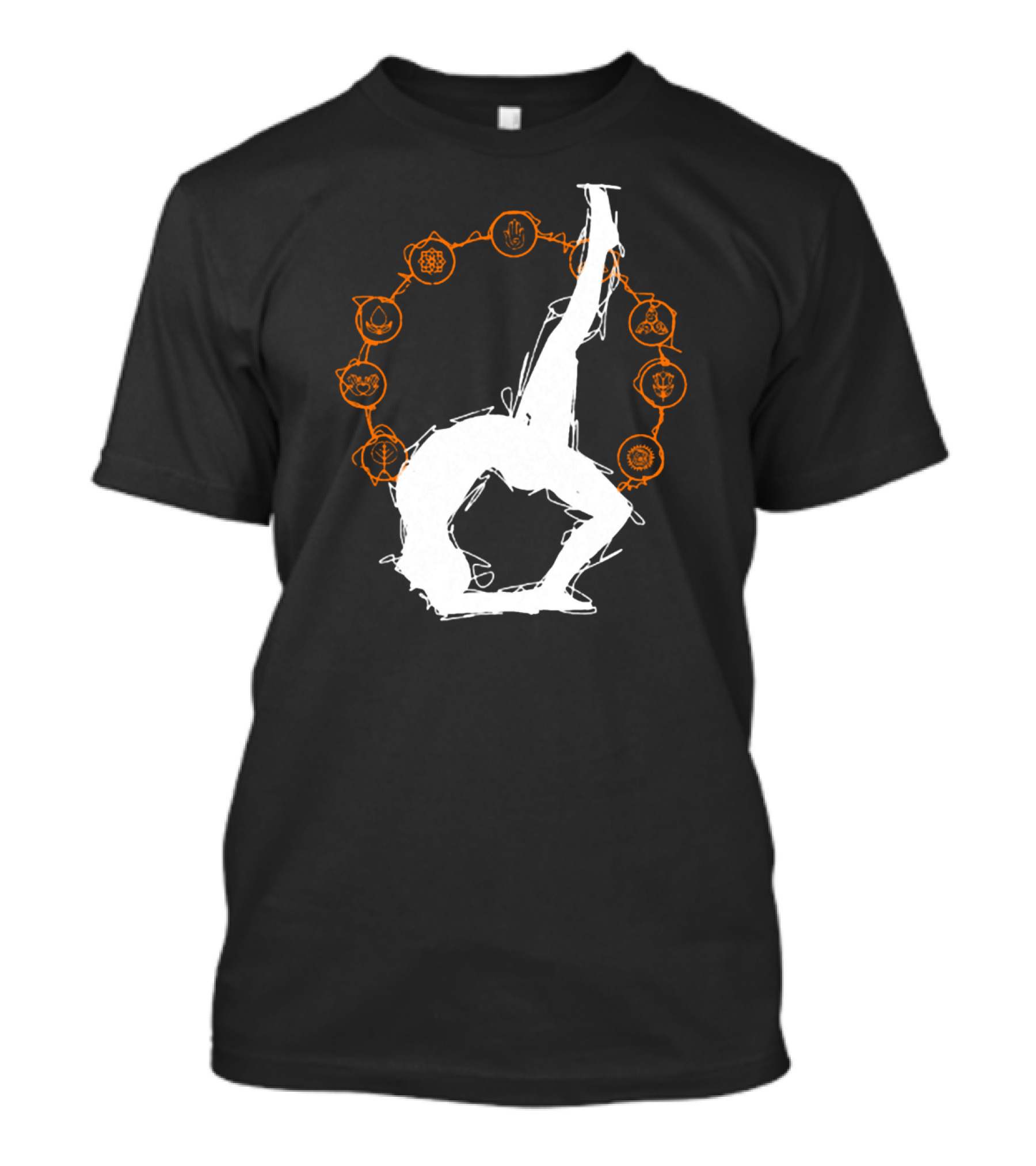 Yoga Meditation Workout Fitness Chakra Pose T-Shirt