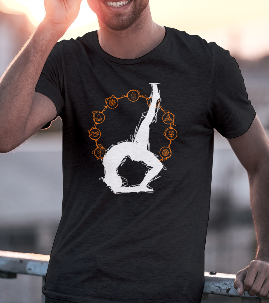 Yoga Meditation Workout Fitness Chakra Pose T-Shirt