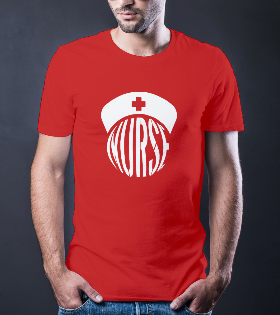 Nurse Hat With Text T-Shirt