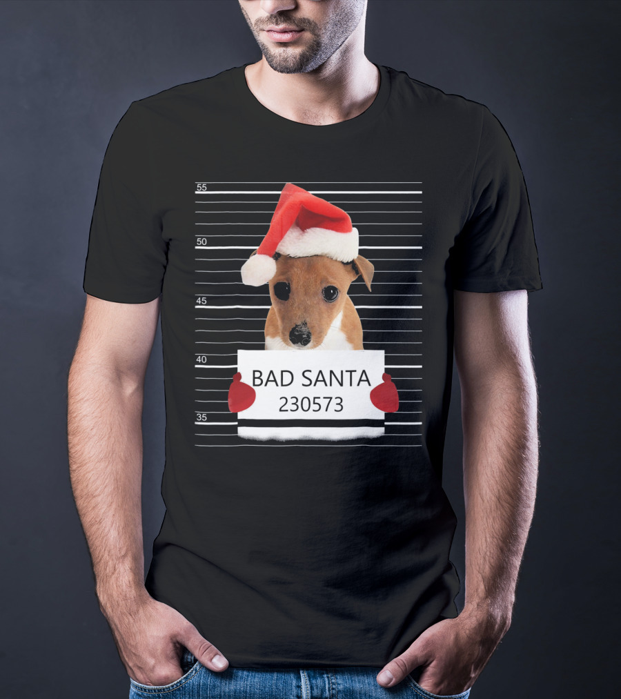Bad Santa Jack Russell Mugshot 230573 T-Shirt