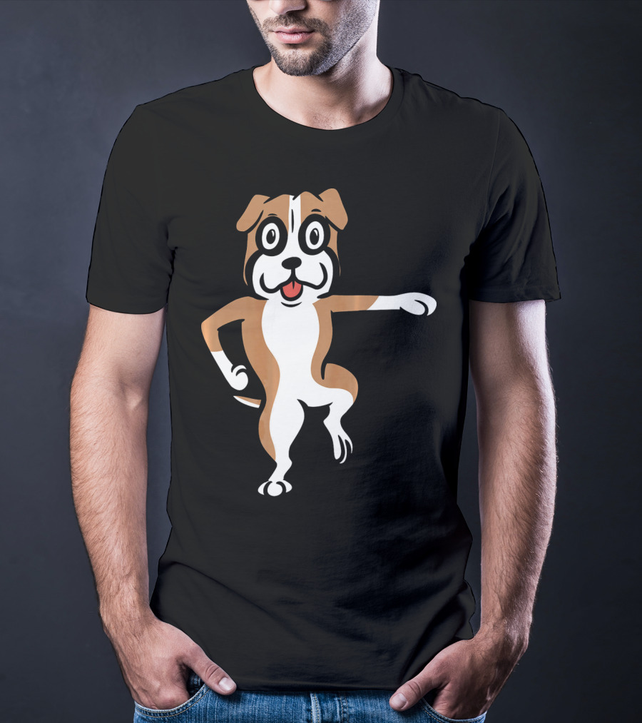 Boxer Dog Funny Dance Move Best Mates T-Shirt