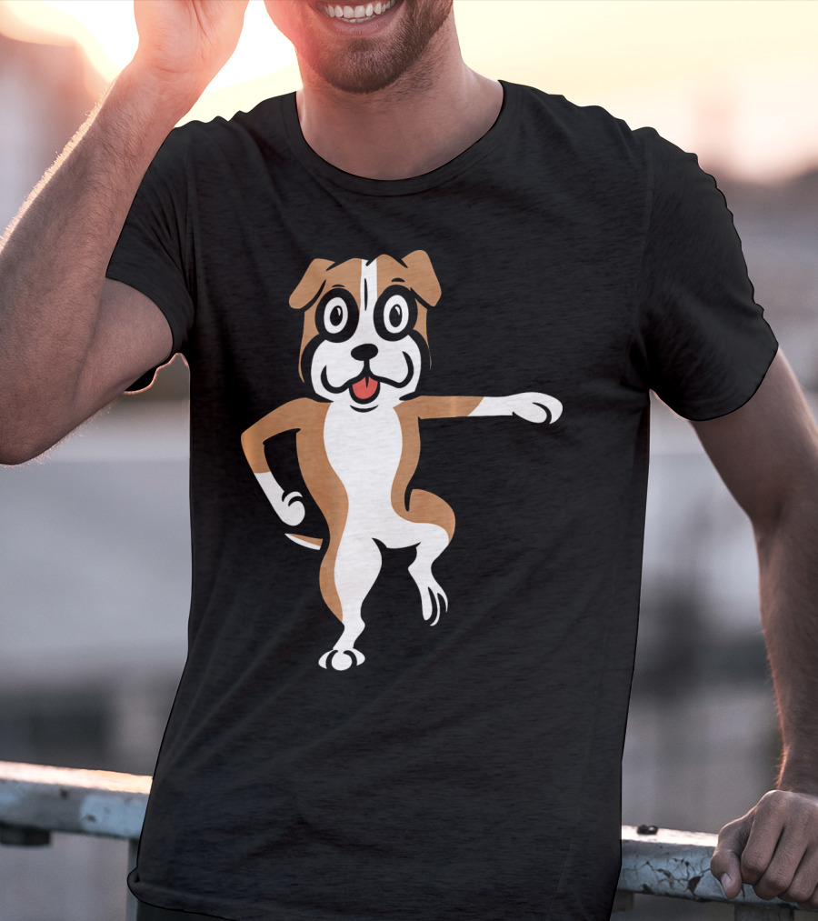 Boxer Dog Funny Dance Move Best Mates T-Shirt