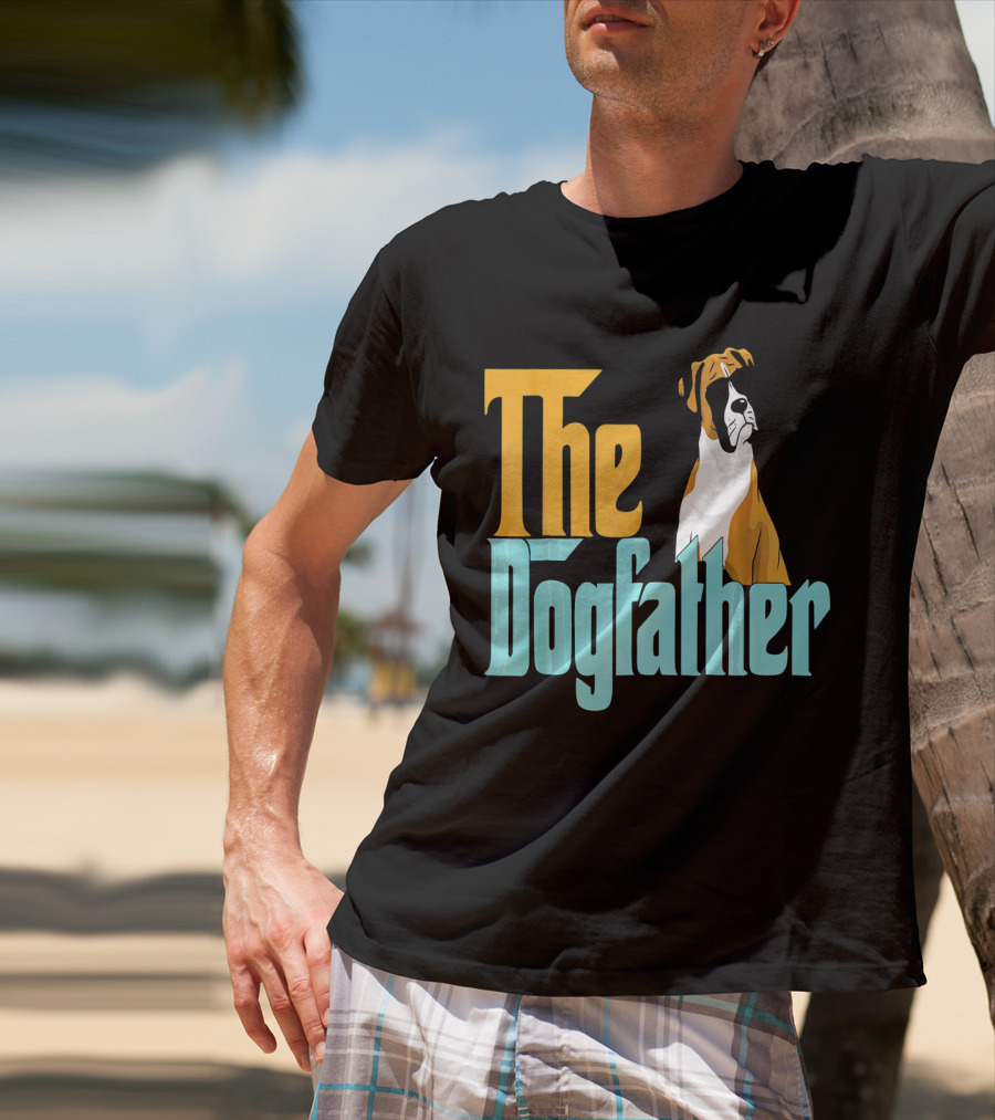 The Dogfather Boxer Vintage Funny T-Shirt