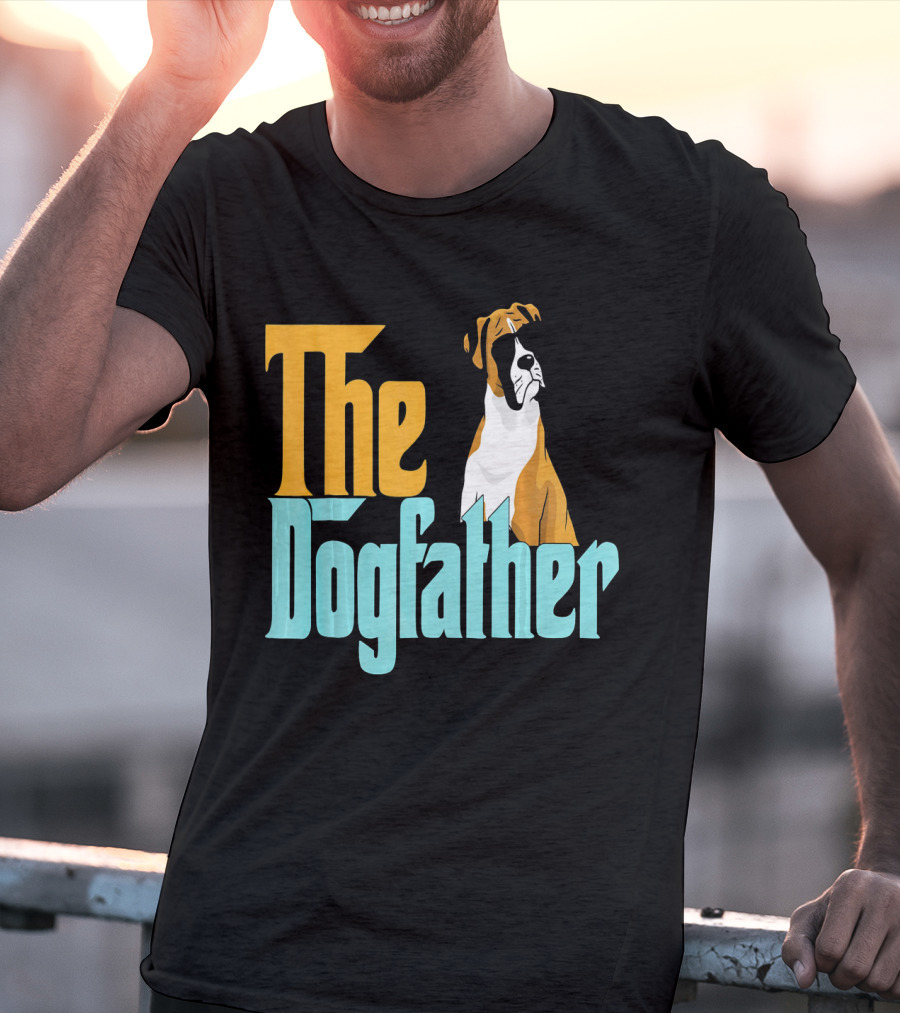 The Dogfather Boxer Vintage Funny T-Shirt