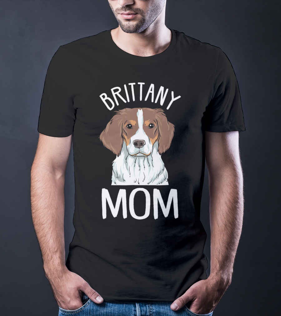 Brittany Spaniel Mom T-Shirt