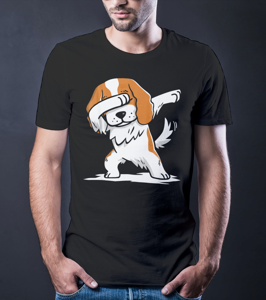 Cavalier King Charles Spaniel Dabbing Dance Pose T-Shirt